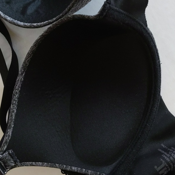 YMI Intimates Underwire Padded Push Up Heathered Bra 38C Gray Black - Picture 7 of 16